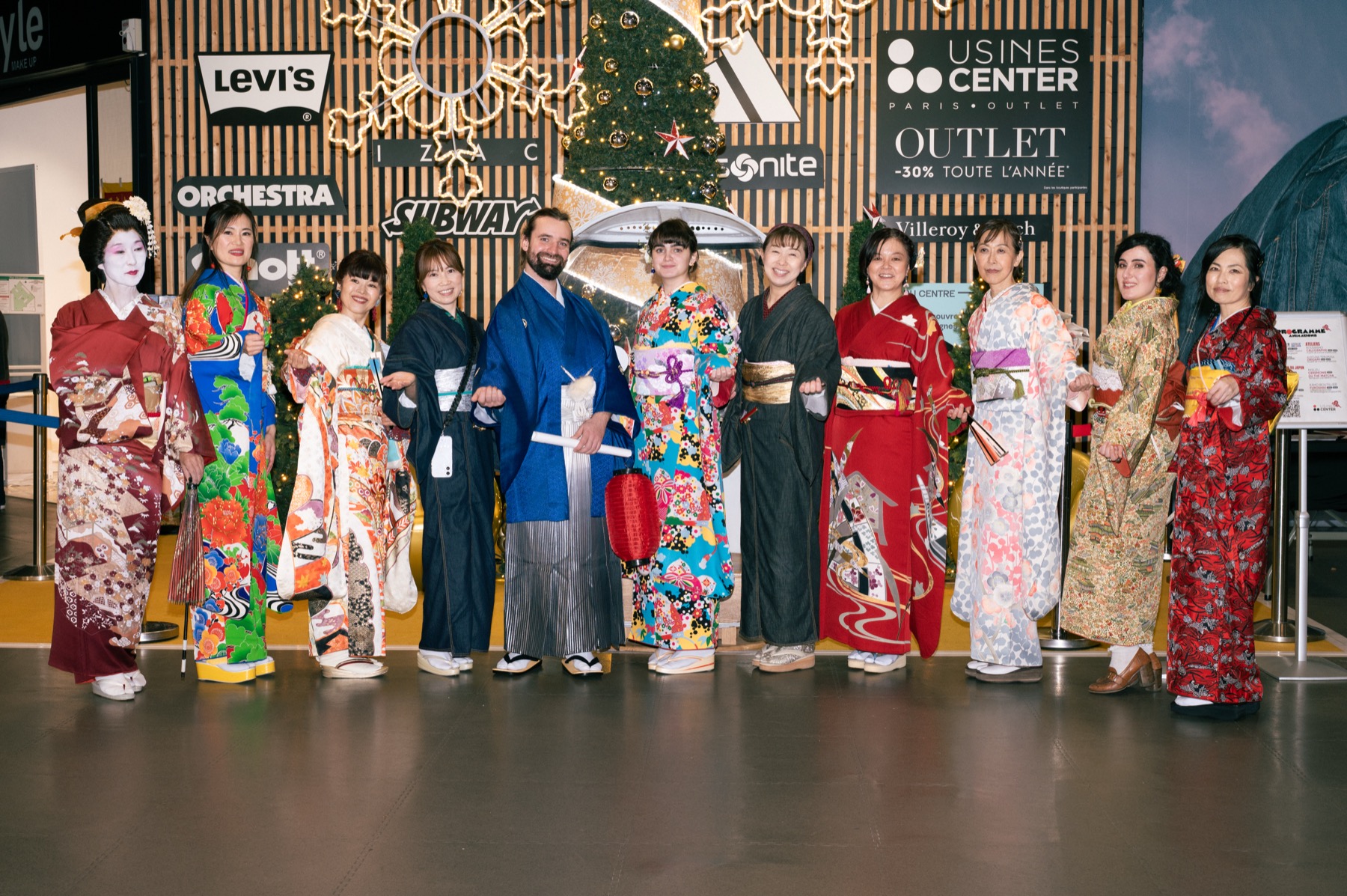 L'équipe en kimono au centre commercial, Japan Essence in Paris, 29 novembre 2025